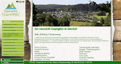 Desktop Screenshot of camping-wannetal.de