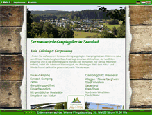 Tablet Screenshot of camping-wannetal.de